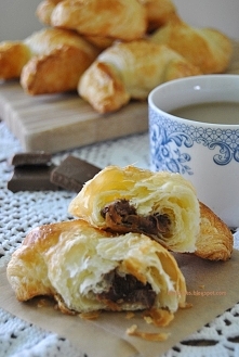 Croissants with chocolate