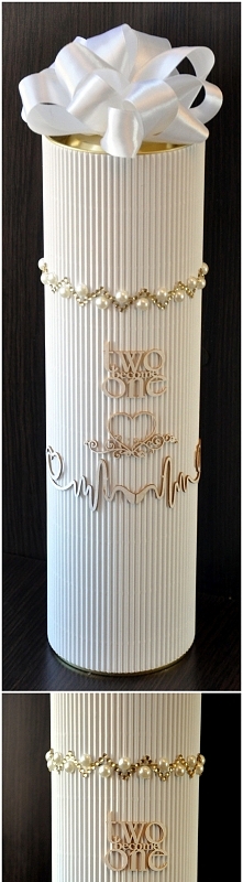 ...ślubne opakowanie na wino