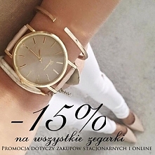-15% na wszystkie zegarki na Coralove.pl ! <3