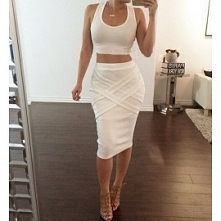 dwuczęściowa sukienka bandażowa