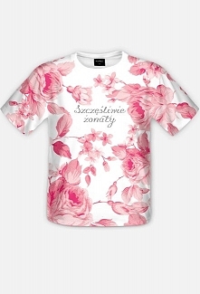 Koszulka męska z napisem "Szczęśliwie żonaty" (do kompletu z damską koszulką "Szczęśliwie zamężna")