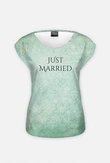 Koszulka damska z napisem "Just Married" - idealna na prezent ślubny :)