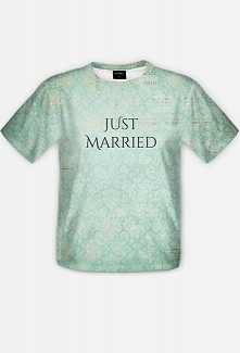 Koszulka męska z napisem "Just Married" - idealna na prezent ślubny :)