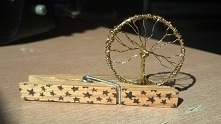 Drzewko wykonane techniką wire wrapping