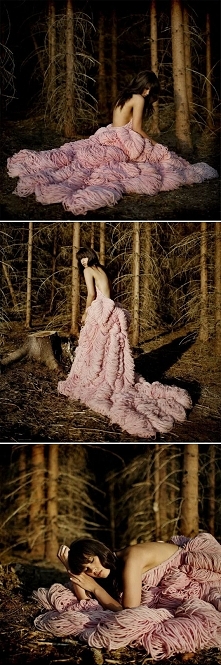 taka oto suknia z włóczki:) Jest zjawiskowa