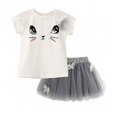 Komplecik dziewczęcy T-shirt kotkiem + spódniczka z motylkami - 37 zł
Więcej na fb Hanula