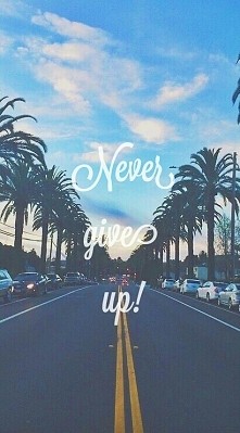 NEVER GIVE UP!!!!