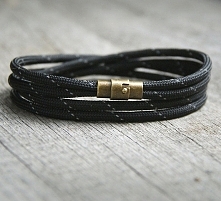 męska bransoletka :: hello sailor :: BLACK light