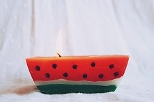 Diy arbuzowa świeczka
