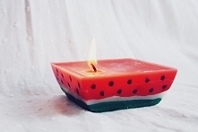 Diy arbuzowa świeczka
