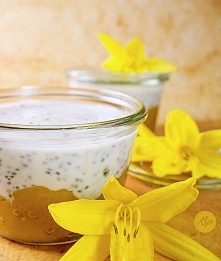 Pudding chia z musem morelowym