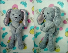 Ten króliczek miał być dla pewnej dziewczynki, ale pewien mały chłopczyk tak bardzo go polubił, że po pierwszym przytuleniu już go nie oddał. Taki kaprys! ;)
@handBalala