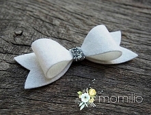 Momilio spinka kokarda kremowa