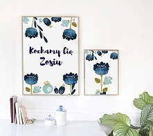 Plakat personalizowany / KOCHAMY CIĘ A3