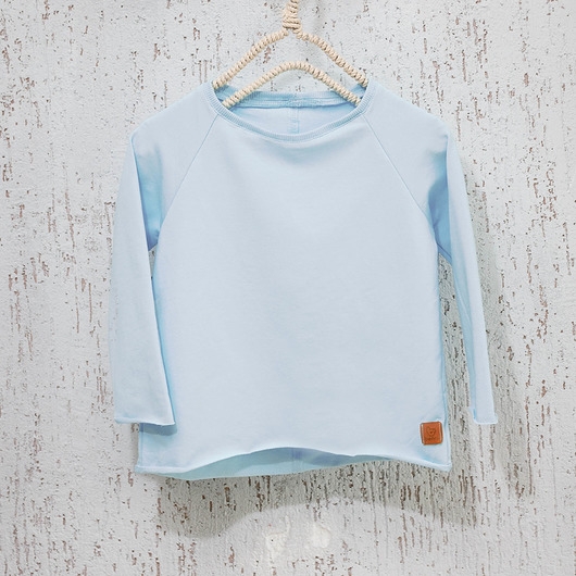 Bluza basic - błękitna