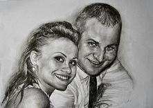Portret wykonany ołówkiem. Na zamówienia.
patrycjagustaw@onet.pl