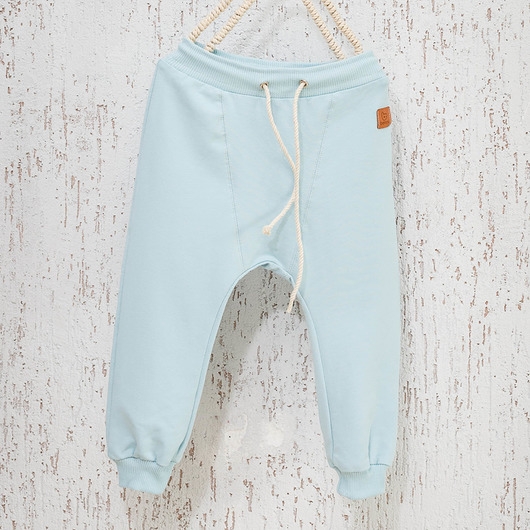 Spodnie basic - błękitne