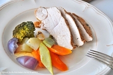 Pieczona pierś indyka z war...