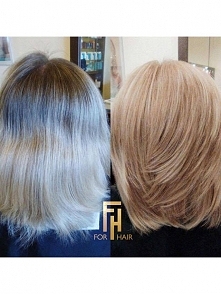 Koloryzacja z Olaplex, pracę wykonała Magda