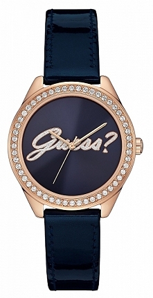 Damski zegarek na skórzanym pasku z cyrkoniami Guess W0619L2 
Możliwość zakupu, link w komentarzu :)