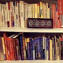 biblioteczka 
diy
zakładka 
ręcznie robiona