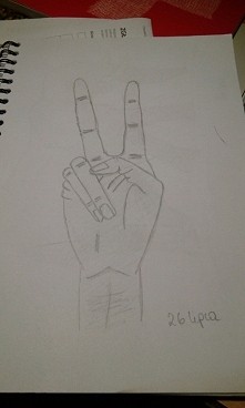 Uwielbiam rysować dłonie 