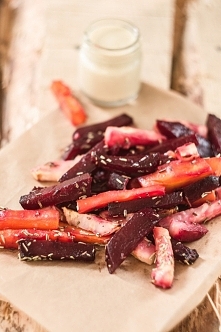 Pieczone frytki warzywne z ...