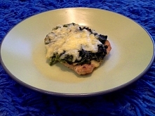 Schab pod szpinakową pierzynką