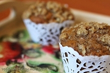 Babeczki pełnoziarniste z jabłkami - Wypieki Beaty