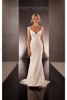 Martina Liana Cap Sleeve Wedding Dress Style 606