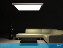 Klimatyczny salon z plafonem oświetleniowym DPS light :) Stwórz niepowtarzalny klimat w swoim mieszkaniu!