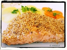 Łosoś w sezamie (po przepis, kliknij na foto)
