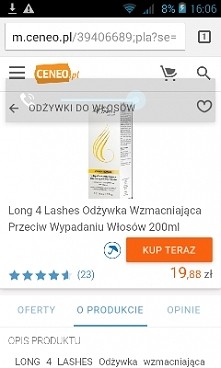 hej czy któraś z was używała całego zestawu ?(serum,odżywka i szampon do włosów 4for lashes) w celu przyśpieszenia wzrostu włosów ?
Podono odzywka do rzes czyni cuda ,wiec moze ...