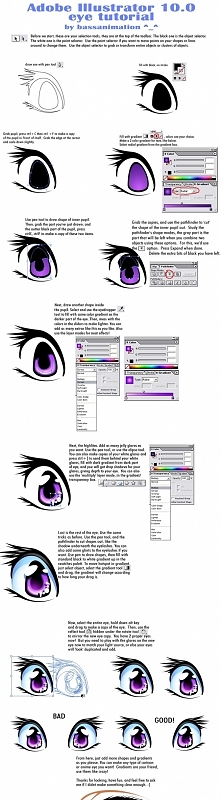 Illustrator/inkscape - rysowanie oczu