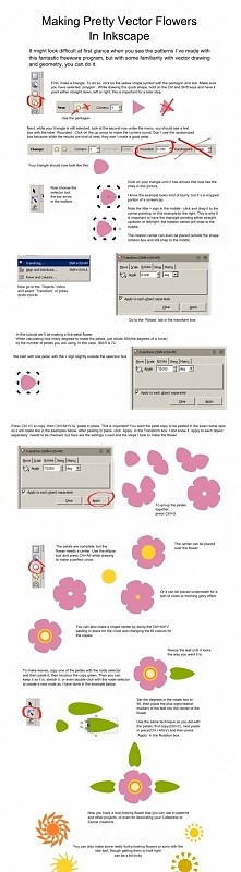 Inkscape - kwiatki