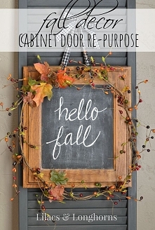Fall Cabinet Door Repurpose