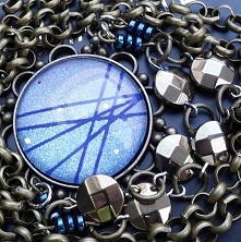 Ręcznie malowany medalion w...