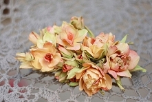 ręcznie robione kwiaty - scrapbooking, cardmaking