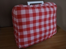 Kraciasty pokrowiec na maszynę. Więcej na aszir.blogspot.com