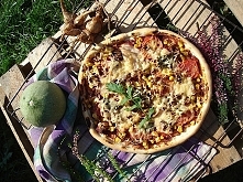 Jesienna pizza z kurkami i ...