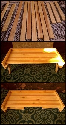 Inspiracja: Własnoręczne tworzenie mebli. Kilka listew, gwoździe, klej na gorąco i reszta niezbędnych narzędzi plus czas (znaczne więcej niż się spodziewałam) i powstaje stolik ...