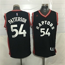 Men's Toronto Raptors Patrick Patterson #54 Black Replica Jerseys