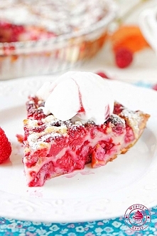 Clafoutis z malinami - Wypieki Beaty