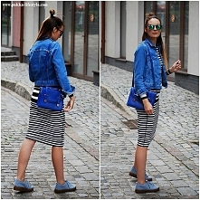 @pukkalifestyle do marynarskiej sukienki wybrała błekitne creepersy