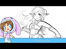 Speedart - Character concept sketch [photoshop]