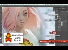 Peach [How To Make Mario Pixel Art] [Digital Painting]