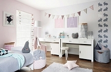 Pokój idealny dla dziecka, wprost  wymarzony! Sama bym taki chciała <3!Pastelowe kolory to moje klimaty. Zdjęcie mnie tak zainspirowało i spodobało, że w przyszłości taki pok...