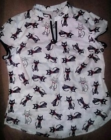 koszula w kotki dla pani pielegniarki