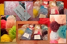 pompony, pomponiki, tiulowe dekoracje :)