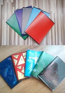 Jak kreatywnie przerobić zeszyt żeby aż chciało się do niego zaglądnąć? ☺ Wystarczy trochę papieru,kleju, markeru, farby, pędzla no i wyobraźni!